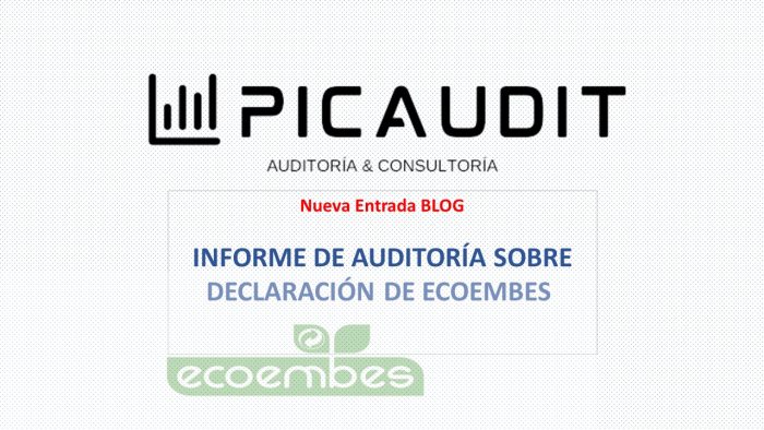 OBLIGACIÓN DE INFORME DE AUDITORÍA SOBRE LA DECLARACIÓN DE ECOEMBES